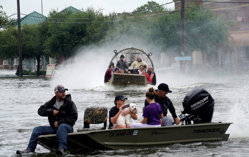 Photo of an Airboat used in the Houston Rescue Efforts